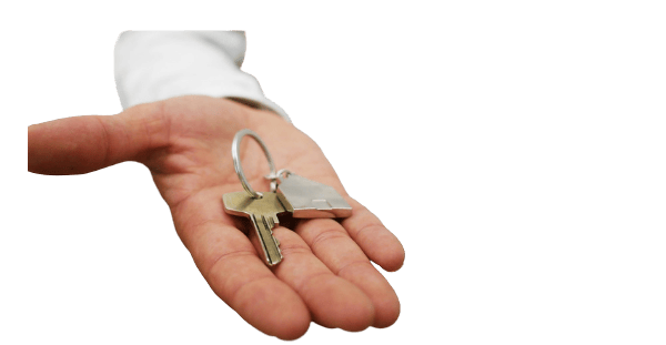 Mano con unas llaves que muestra los servicios y atención de Cerrajeros Mojácar baratos y urgentes